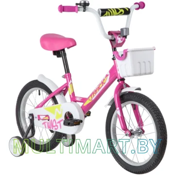 Детский велосипед Novatrack Twist 161TWIST.PN20 (розовый/белый, 2020) картинка 2
